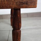 Antique brutalist Baoulé African chair