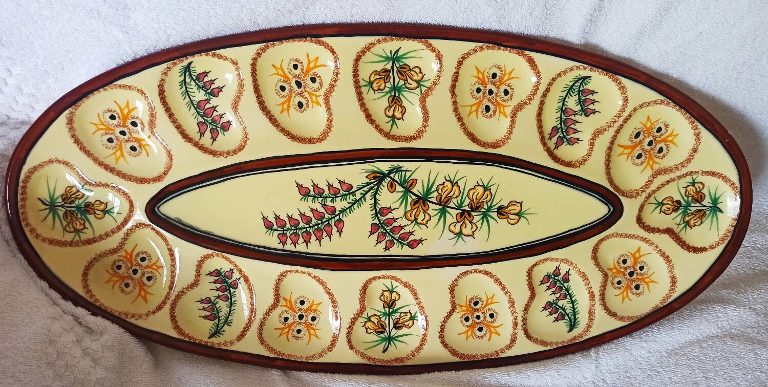 Oyster platter and 6 plates