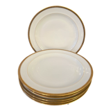 Christmas Pop up 2022 - 6 porcelain plates, gilded décor