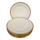 Christmas Pop up 2022 - 6 porcelain plates, gilded décor