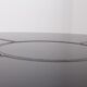 Round table leather black Tito Agnoli for Mateo Grassi
