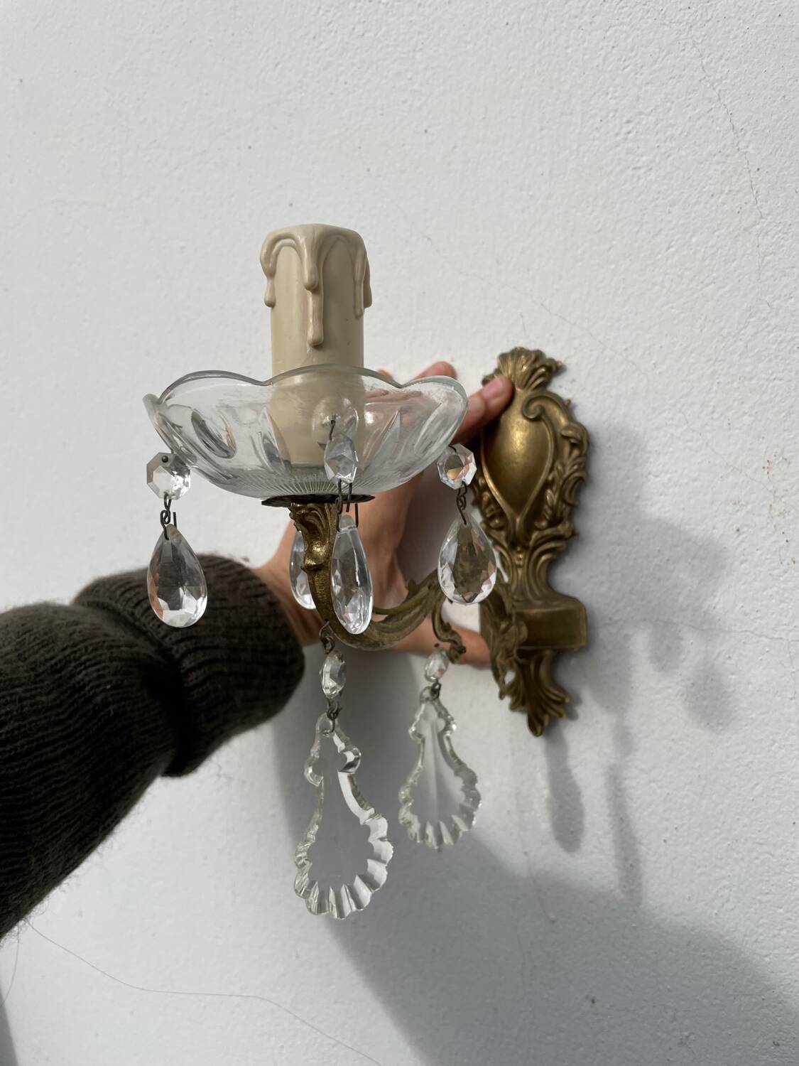 Pair of tassel sconces