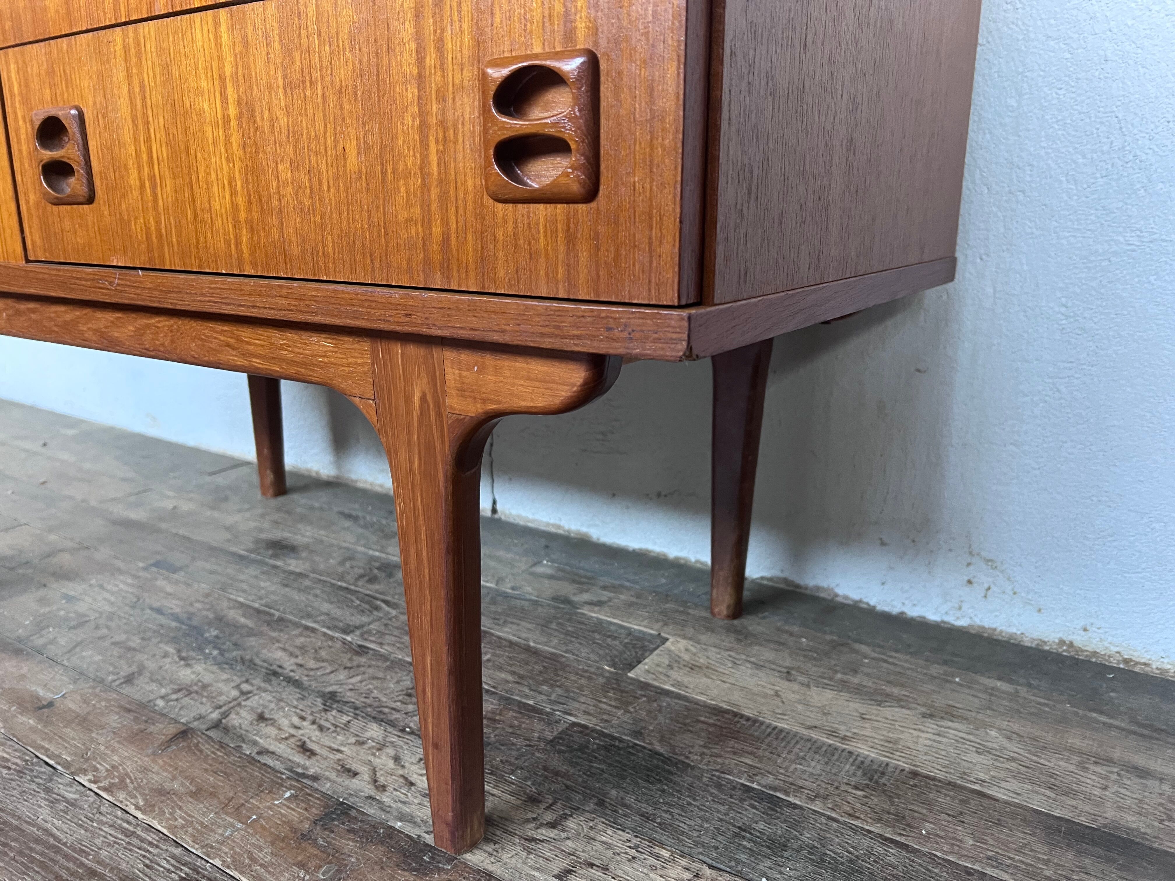 Scandinavian enfilade, teak tv stand design 1960 vintage