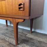 Enfilade scandinave meuble tv en teck design 1960 vintage