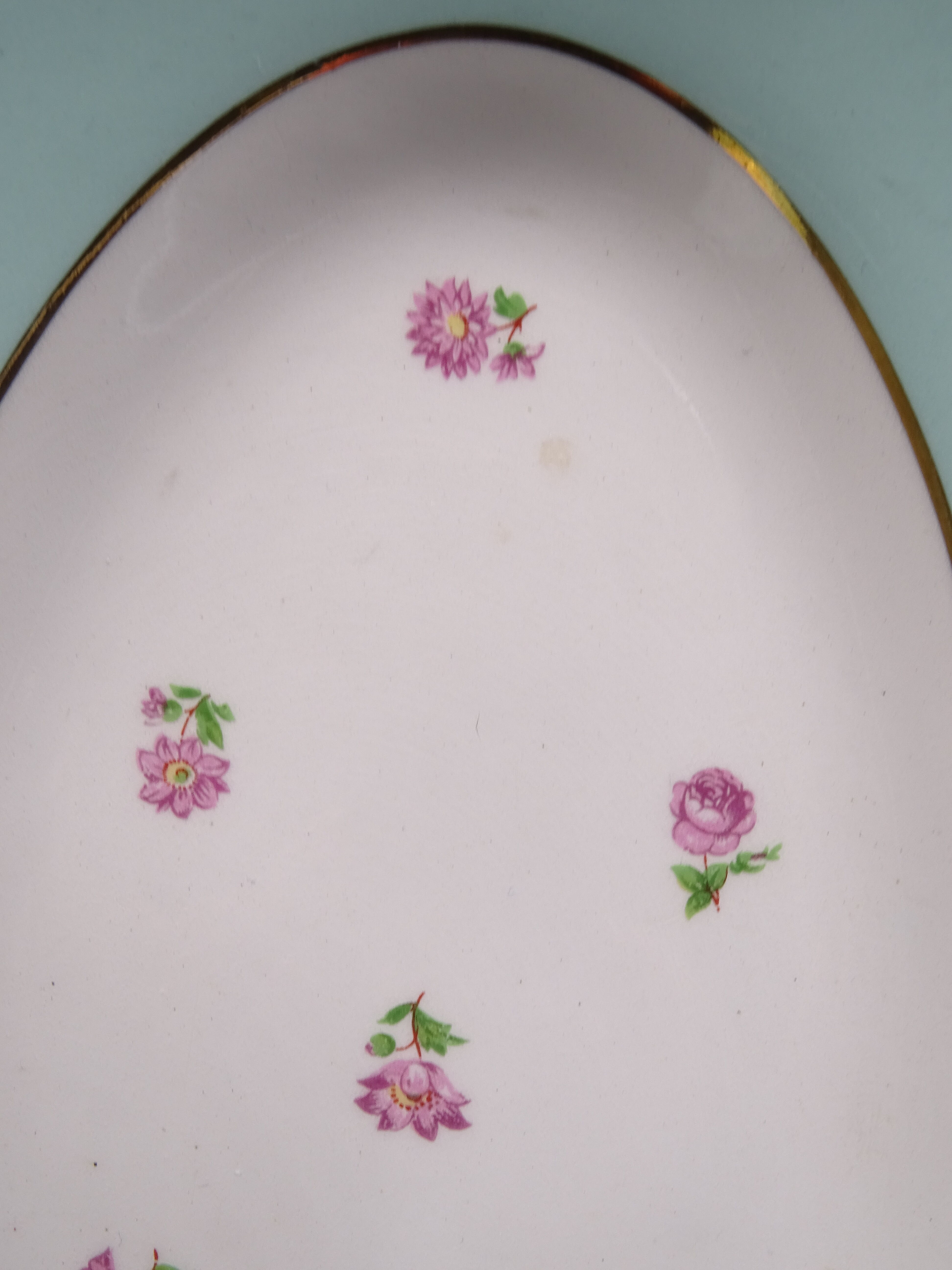 Pair of small cups or opaque porcelain ravines Model Duchess, St Amand Hamage