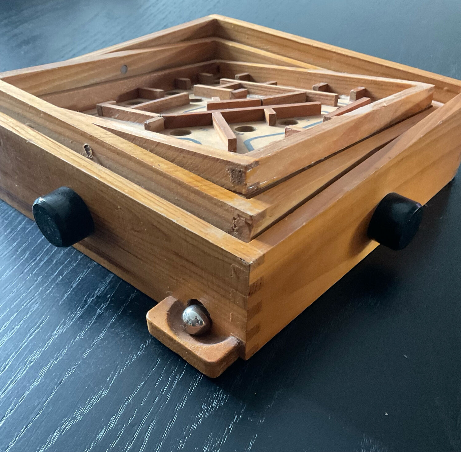 Vintage wooden maze
