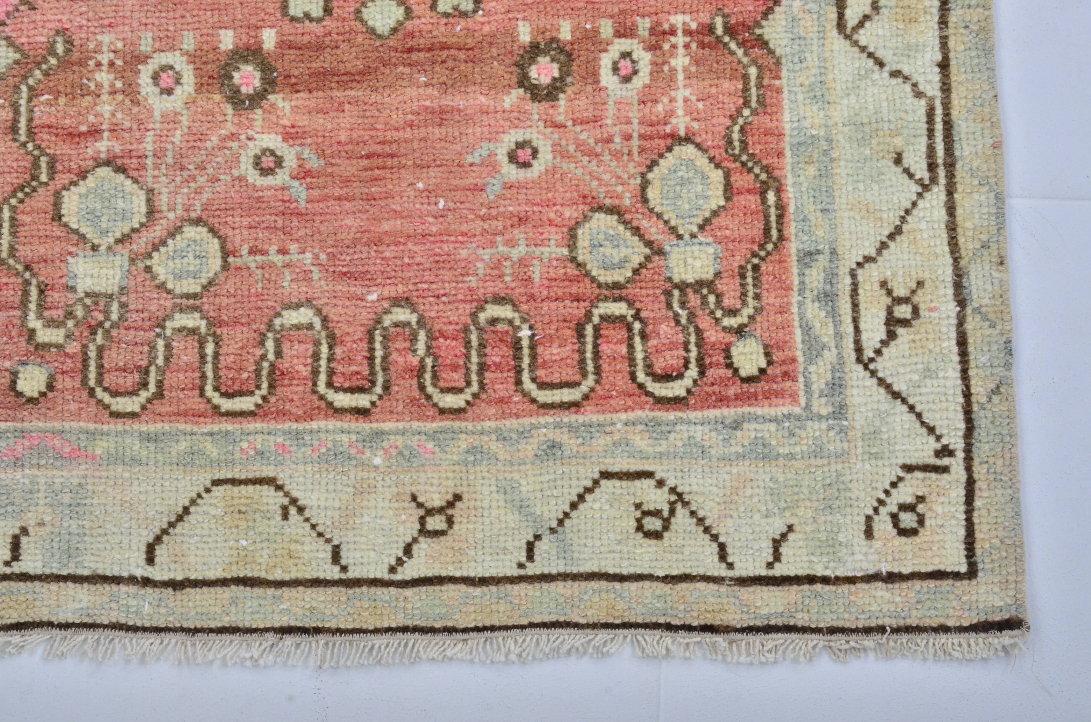 Turkish Oushak handmade rug sku 3555