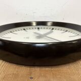 Industrial bakelite factory wall clock from pragotron, 1960s