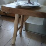 Small solid wood bench