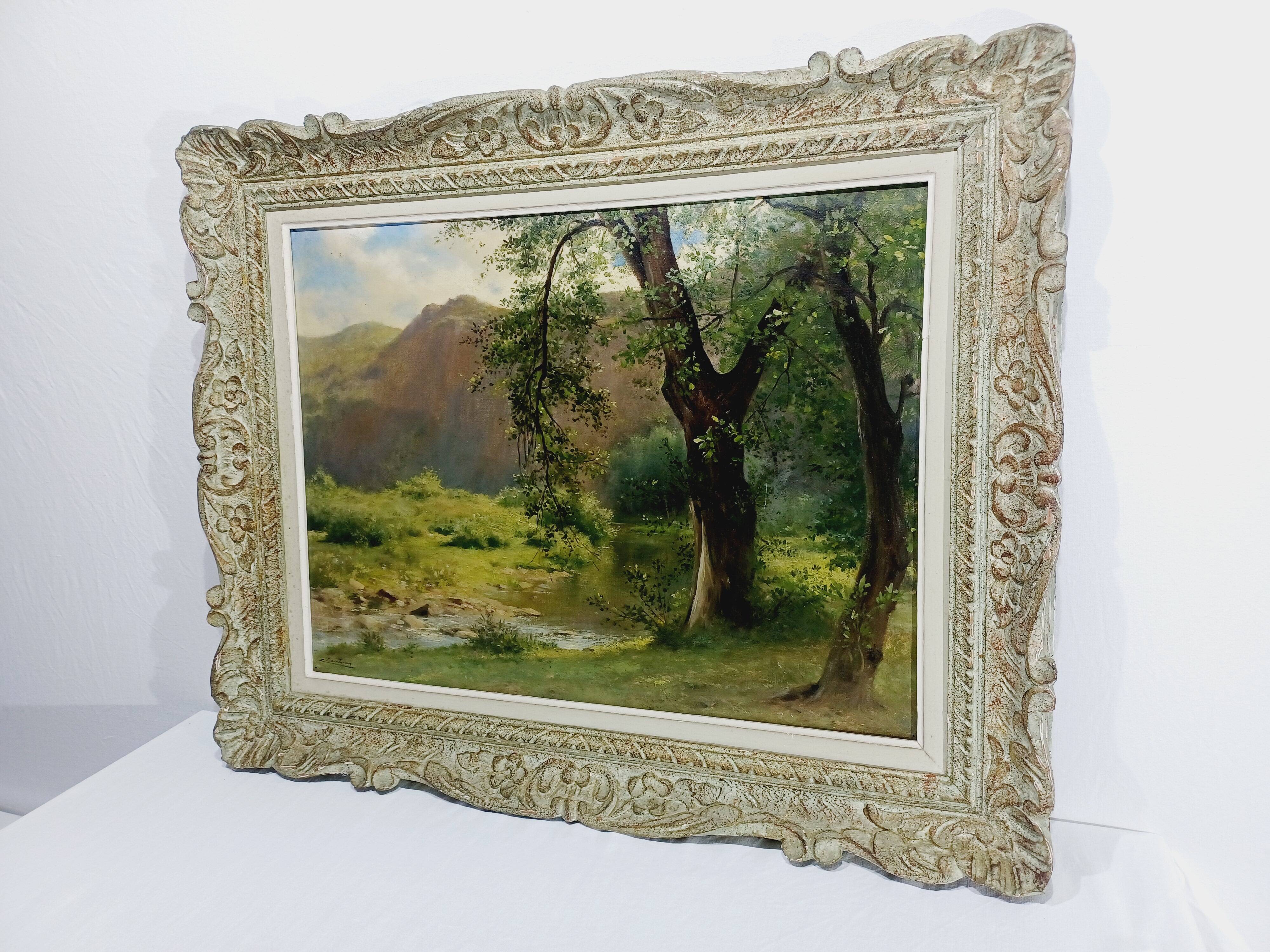 Oil on canvas - the river