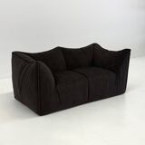Vintage Bambole sofa in dark brown by Mario Bellini for B&B Italia