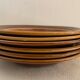 6 toulouse brown hollow plates made of St Amand earthenware