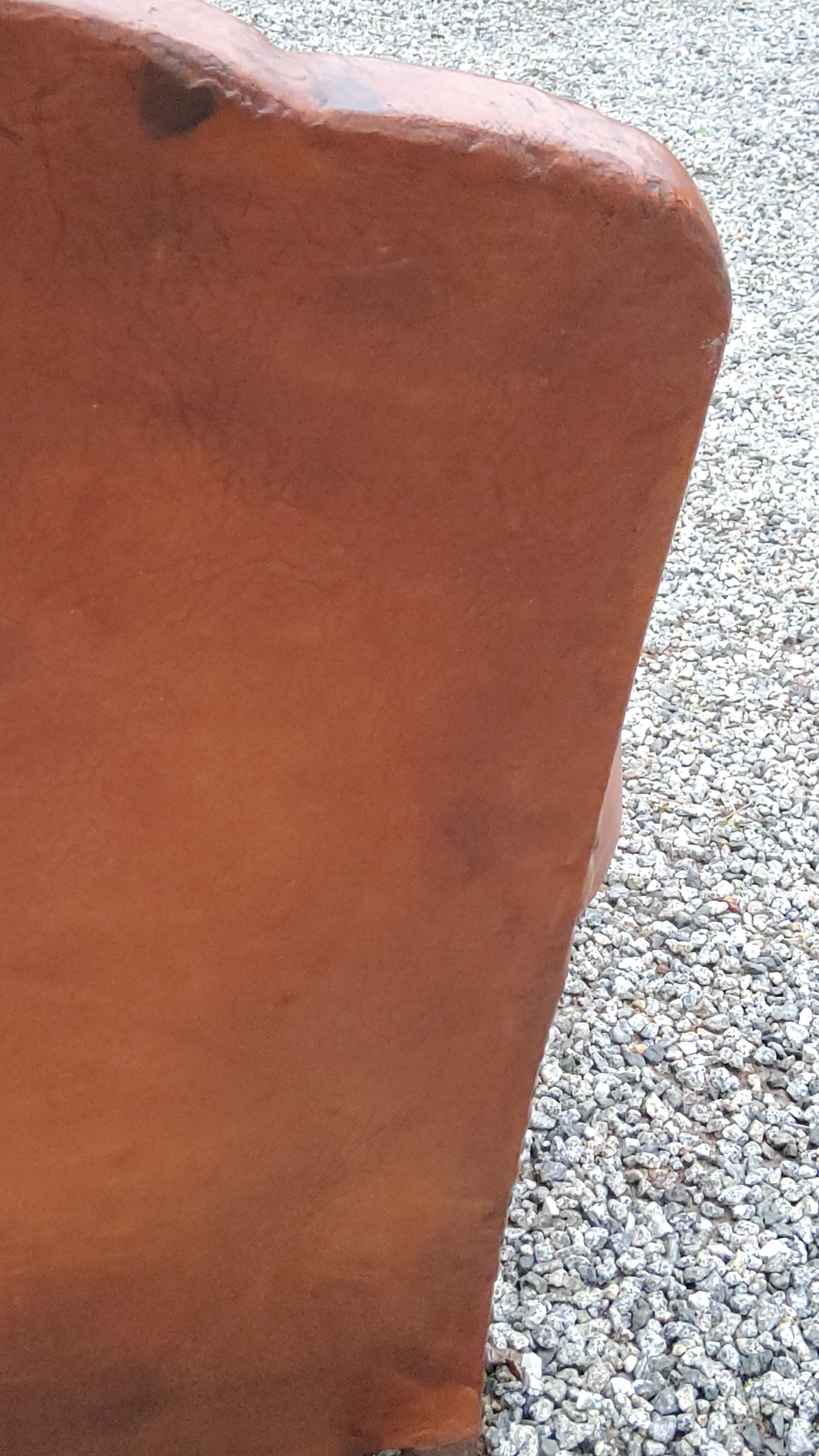 Leather club armchair back mustache from the 30s