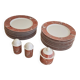 23 Assiettes Villeroy et Boch (Siena) + salière, poivrier et sucrier