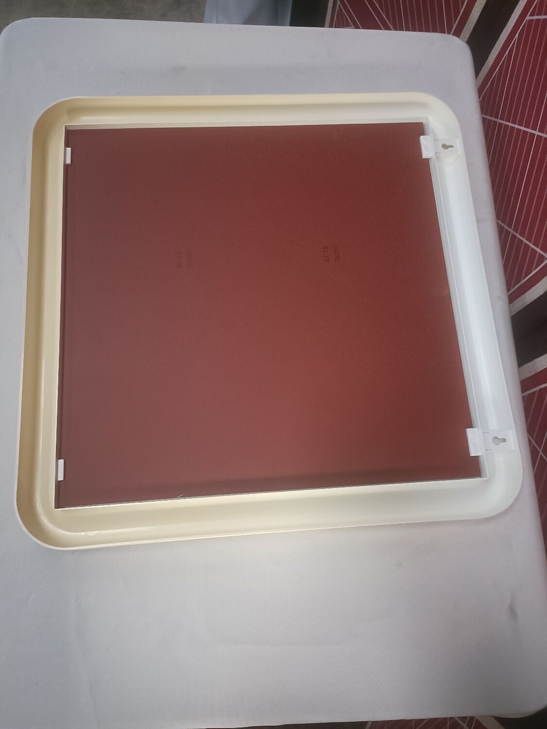 Miroir vintage, cadre en plastique