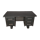 Desk strafor industrial metal covered skai green vintage 1950