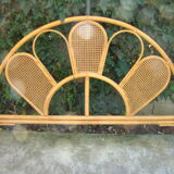 Former braided rattan/wicker headboard
