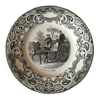 Historical plate "market day"