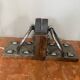 Brutalist bookends pair