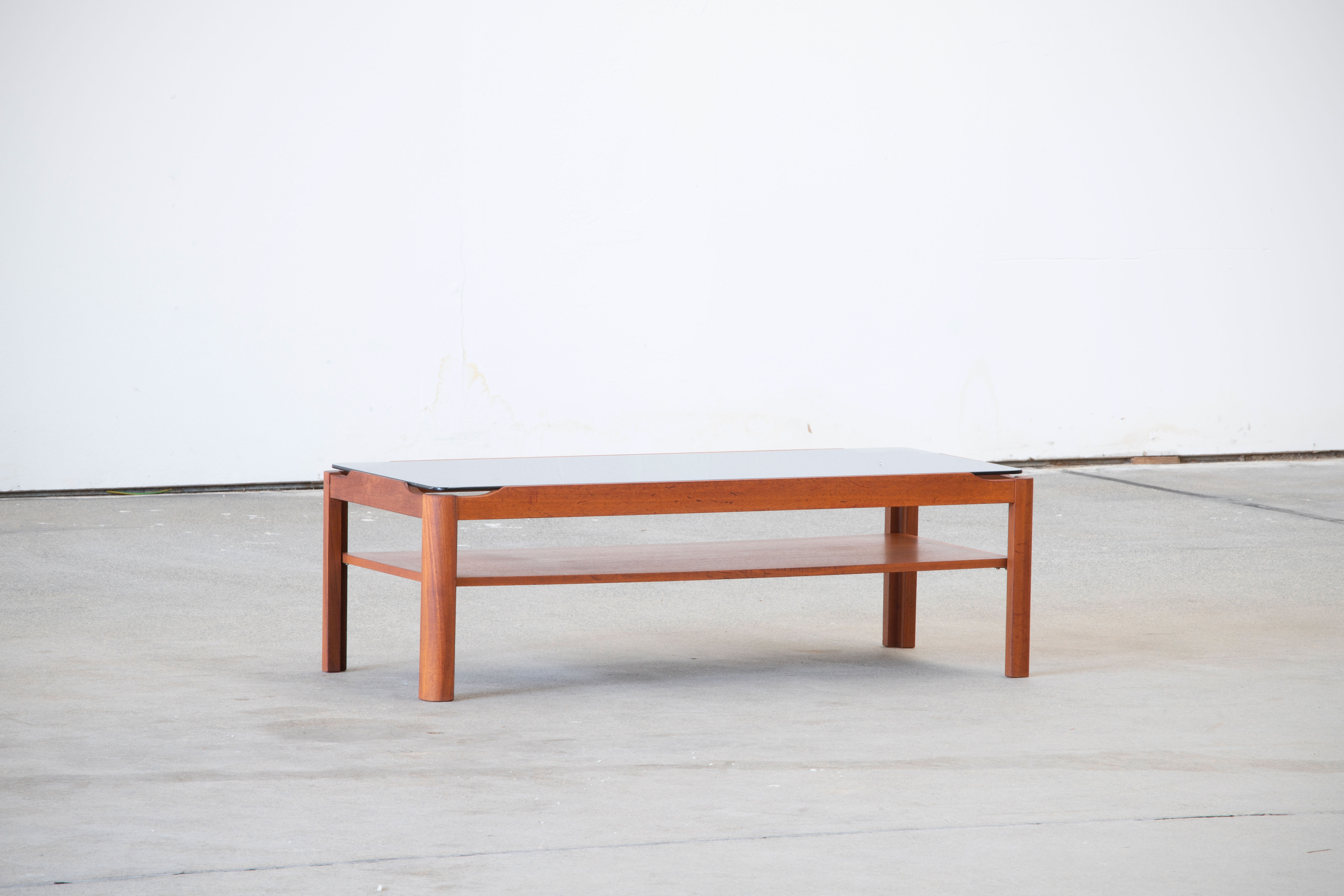 Scandinavian coffee table in teak 112cm