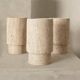 Travertine vase and wine cooler