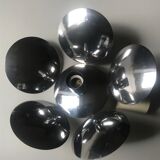 Flower chrome metal pendant 70s