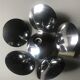 Flower chrome metal pendant 70s