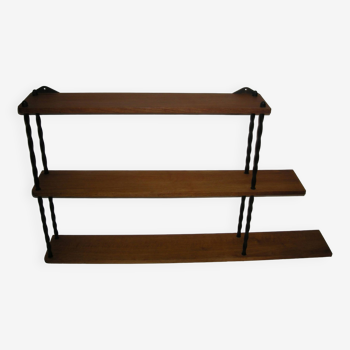 Scandinavian style wall shelf from the 50s