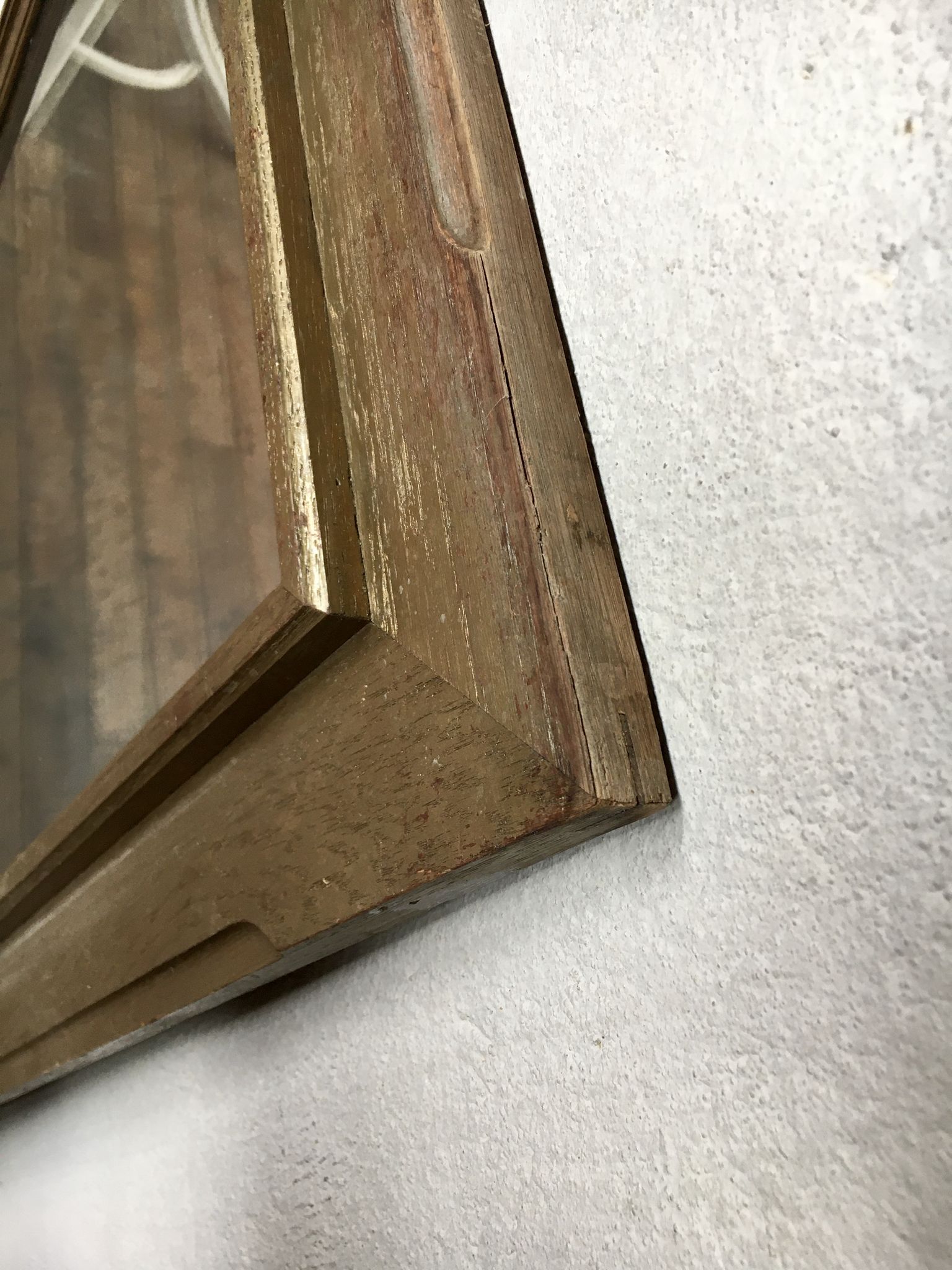 Vintage 1960 gilded wooden mirror