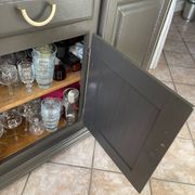 Vintage oak buffet refurbished