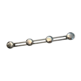 1950s metal wall coat rack