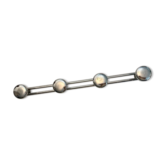 1950s metal wall coat rack