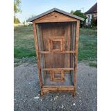 Aviary bird cage wood and wire mesh