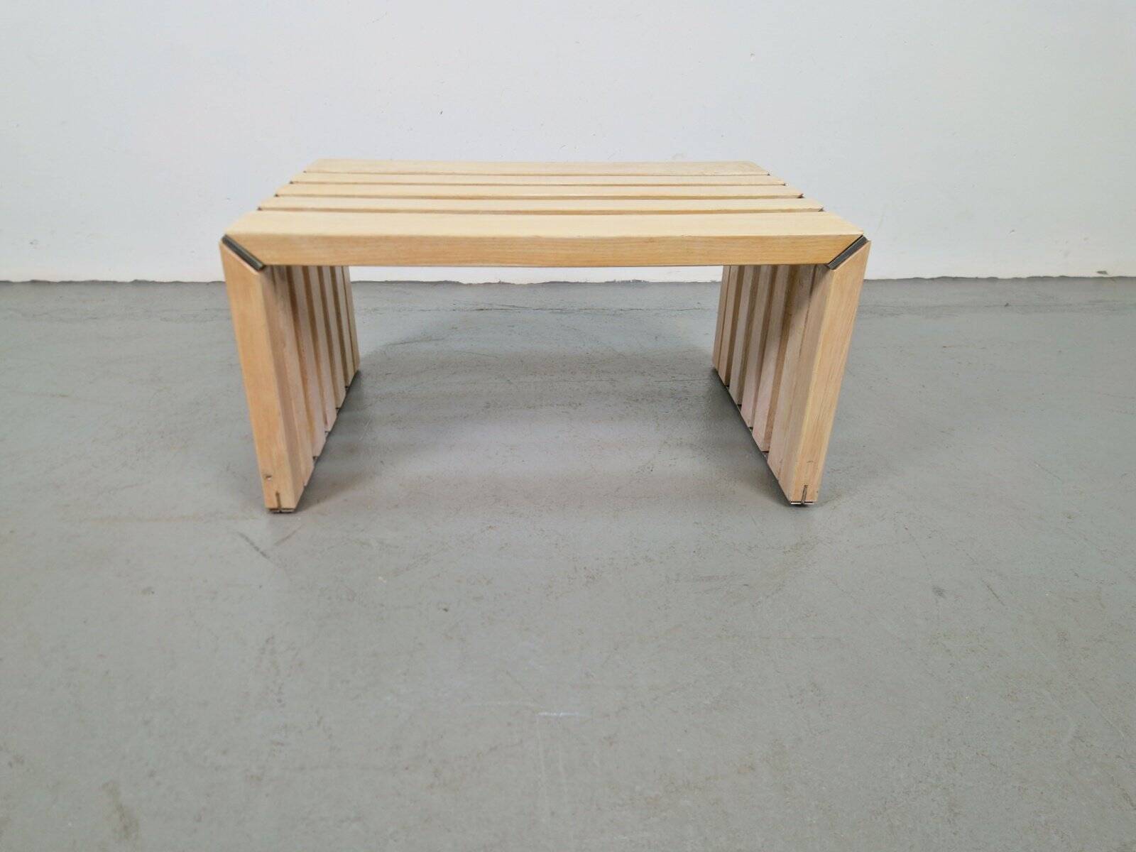 Slat Bench Coffee Table by Walter Antonis for 't Spectrum, 1970s
