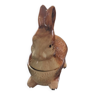 Rabbit earthenware terrine, Michel Caugant