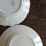 6 small paired plates Badonviller Saint Amand Luzin Digoin Sarreguemines