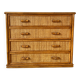 Commode en rotin tressé vintage