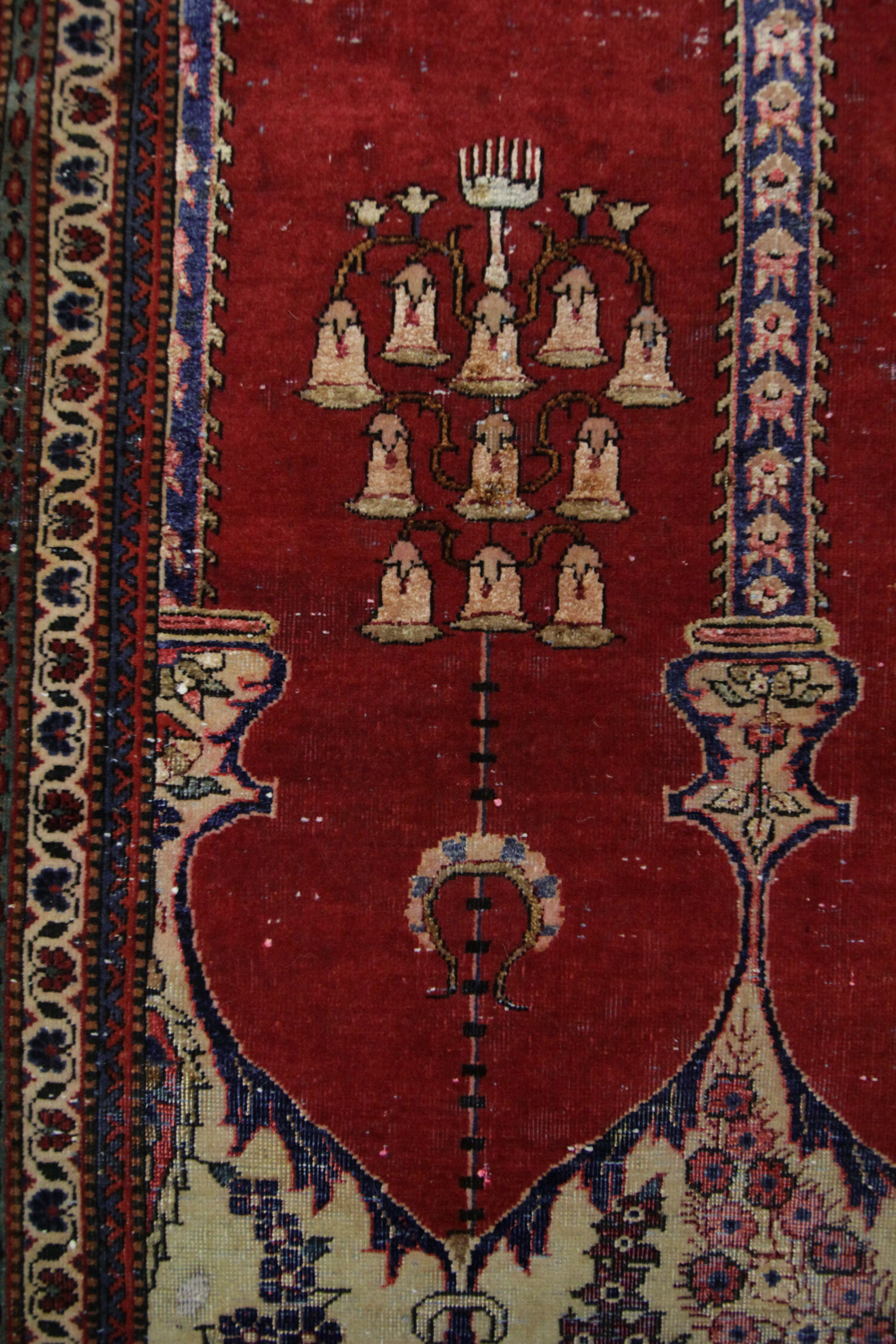 Handmade persian kashan rug 136x210cm