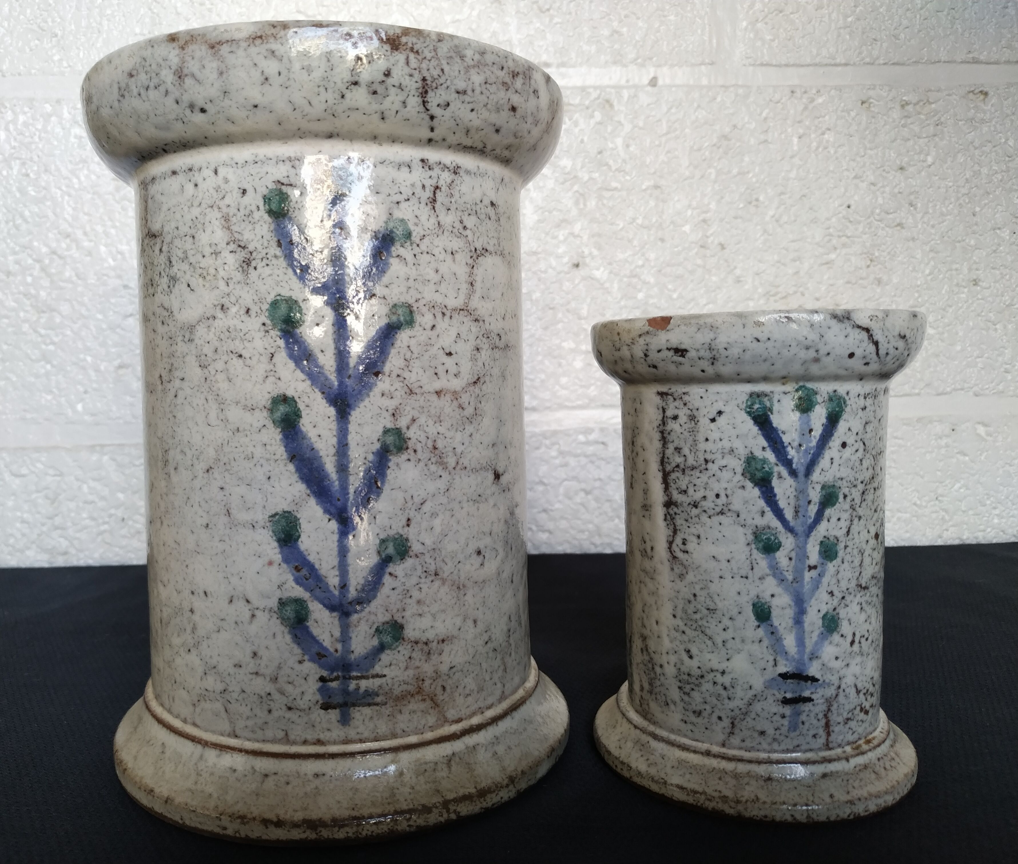 Two pots Gustave Reynaud Le Mûrier Vallauris