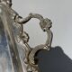 Silver metal rectangular butler tray