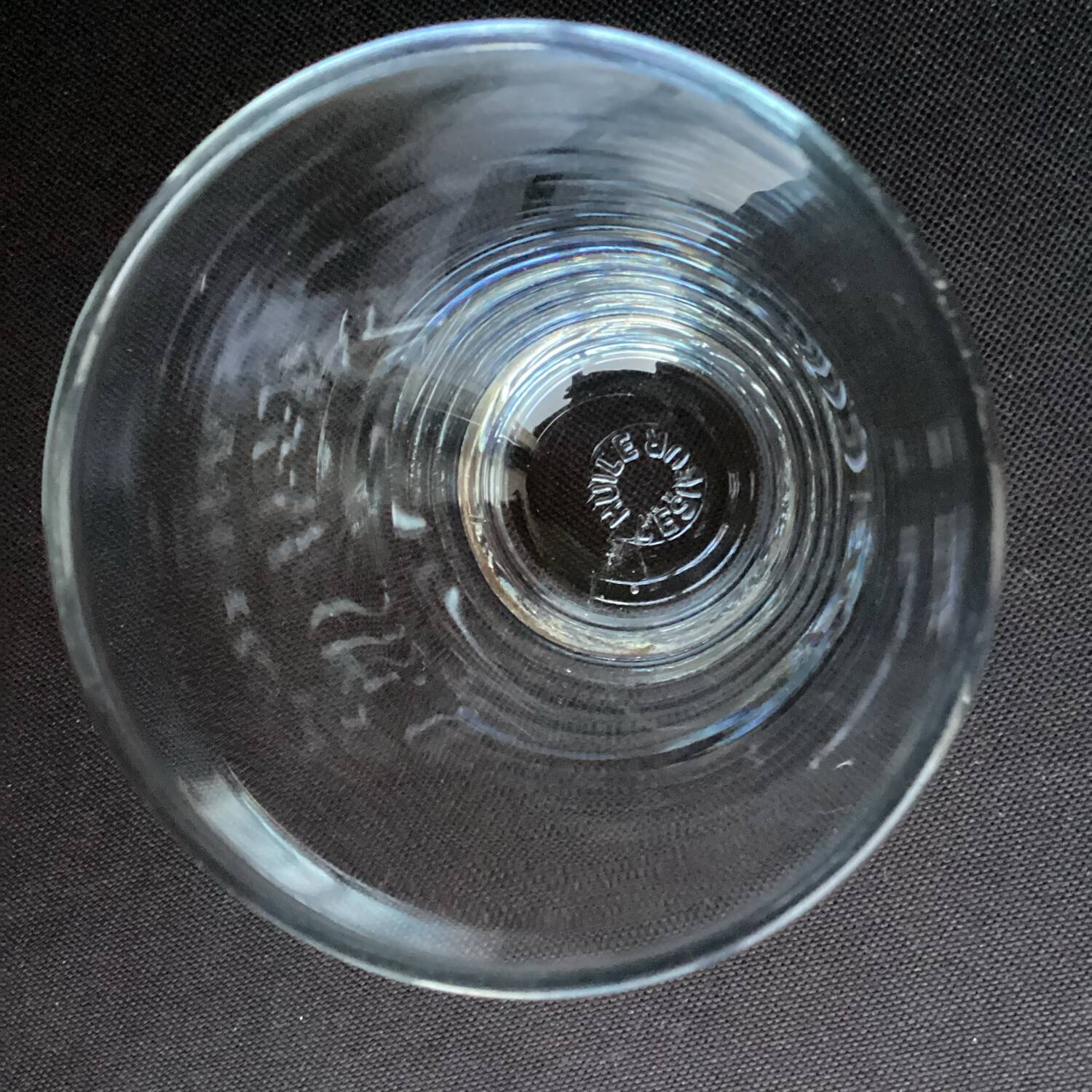 Old soda glasses Huile Lesieur