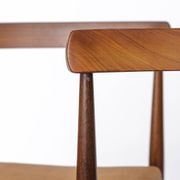 Pair Vintage Danish Rosewood Dining Chairs, 1960s Mid-Century Modern