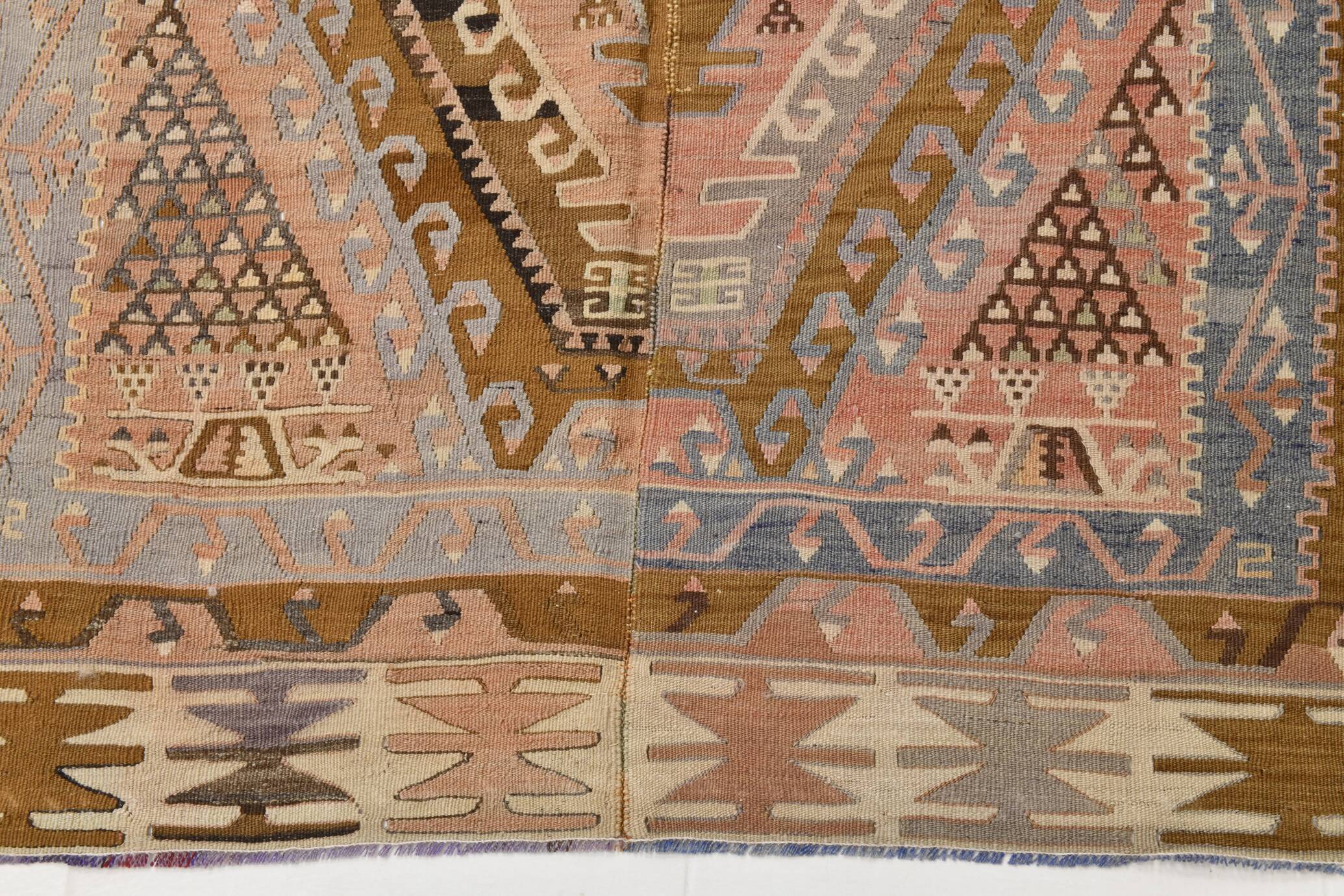 6x13 Handwoven Kilim Rug, 172x397Cm