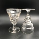 2 verres apéritif vintage 1950