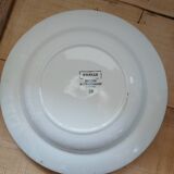 4 Digoin and Sarreguemines soup plates