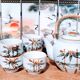 Asian set of a teapot and its cups