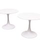 Arkana Tulip side tables design Maurice Burke 1970s England