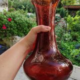 Bubbled glass vase