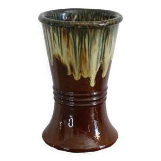 Vase en terre cuite émaillée