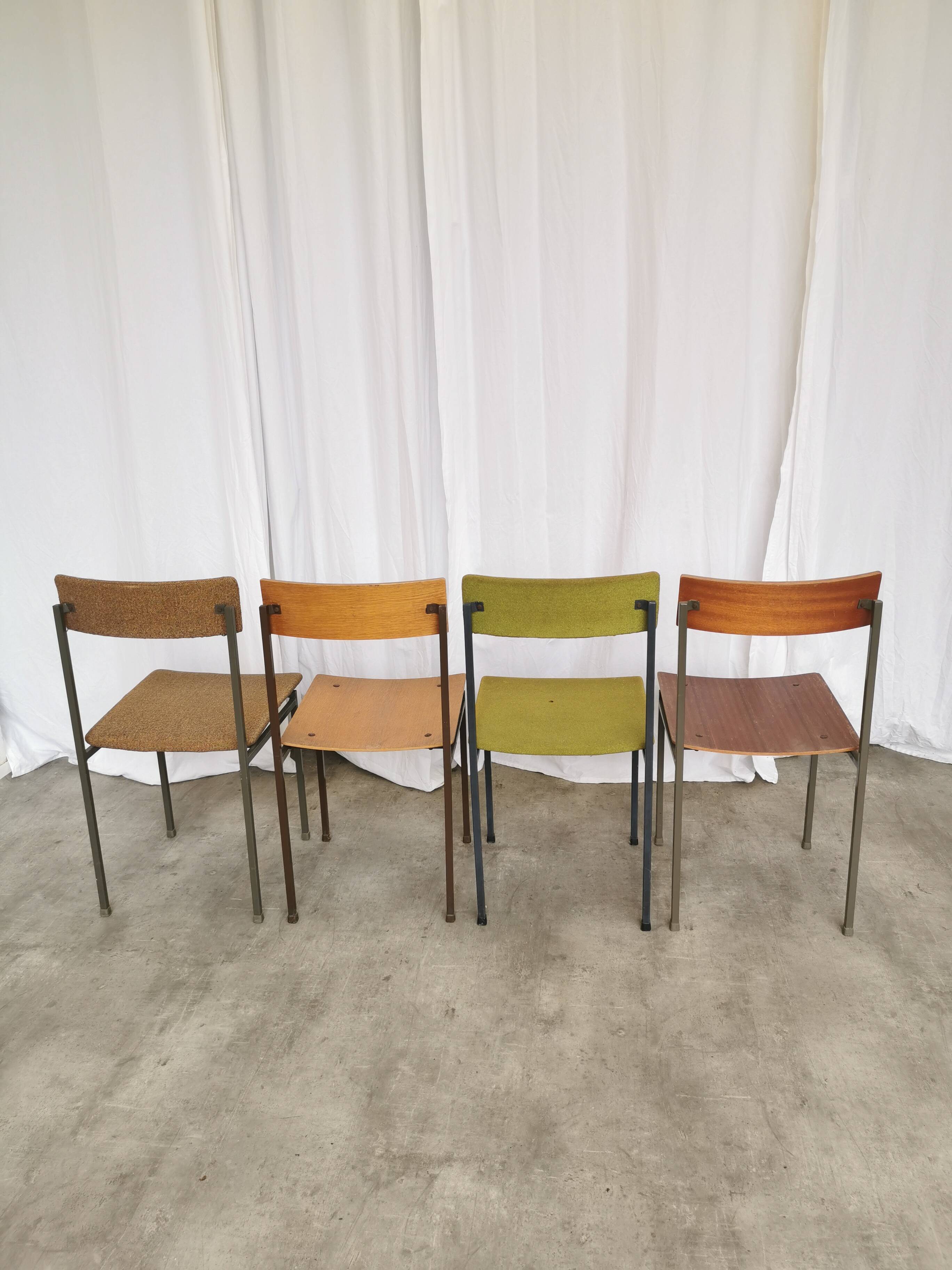 Chaises de salle à manger industrielles vintage - Stol Kamnik années 1970 - Lot de 4 - Mix & Mat